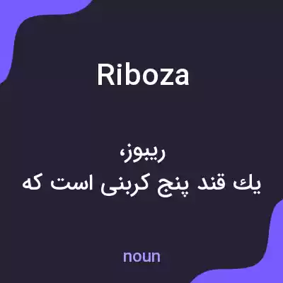 معنی riboza به فارسی معنی riboza به فارسی