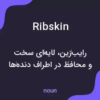 معنی ribskin به فارسی معنی ribskin به فارسی