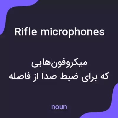 معنی rifle microphones به فارسی معنی rifle microphones به فارسی