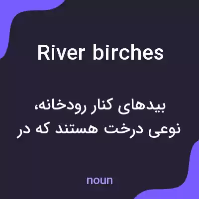 معنی river birches به فارسی معنی river birches به فارسی
