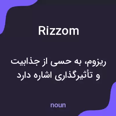 معنی rizzom به فارسی معنی rizzom به فارسی