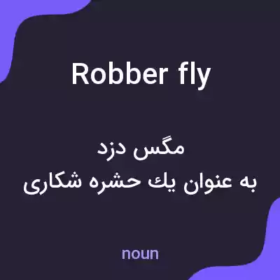 معنی robber fly به فارسی معنی robber fly به فارسی