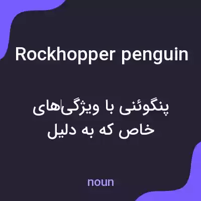 معنی rockhopper penguin به فارسی معنی rockhopper penguin به فارسی