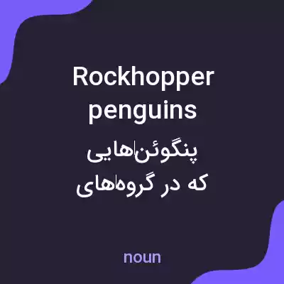 معنی rockhopper penguins به فارسی معنی rockhopper penguins به فارسی