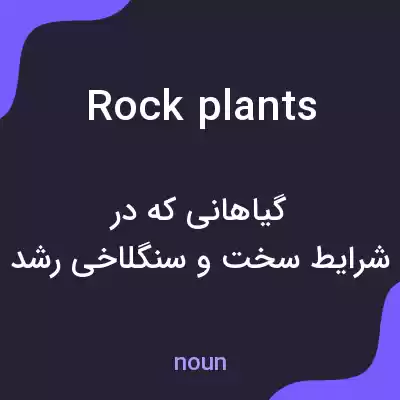 معنی rock plants به فارسی معنی rock plants به فارسی