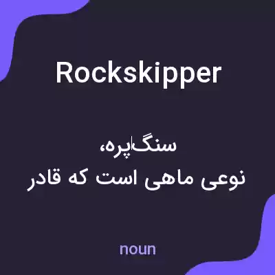 معنی rockskipper به فارسی معنی rockskipper به فارسی