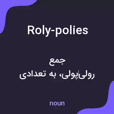 معنی roly-polies به فارسی معنی roly-polies به فارسی