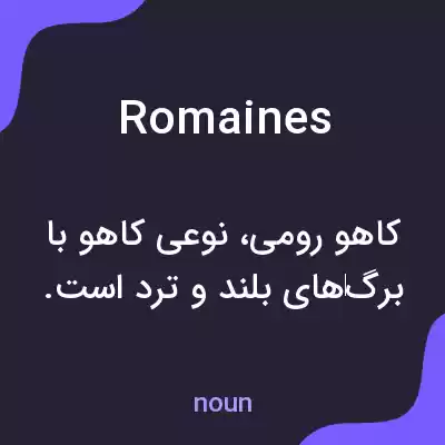 معنی romaines به فارسی معنی romaines به فارسی