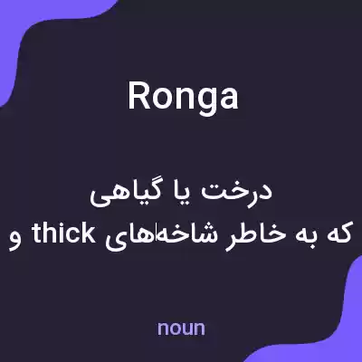 معنی ronga به فارسی معنی ronga به فارسی