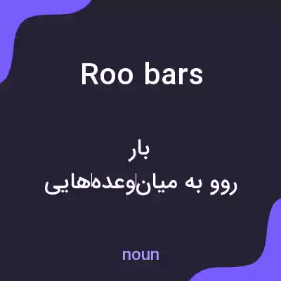 معنی roo bars به فارسی معنی roo bars به فارسی