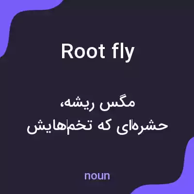 معنی root fly به فارسی معنی root fly به فارسی