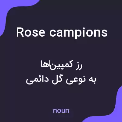 معنی rose campions به فارسی معنی rose campions به فارسی