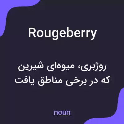معنی rougeberry به فارسی معنی rougeberry به فارسی