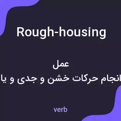 معنی rough-housing به فارسی معنی rough-housing به فارسی