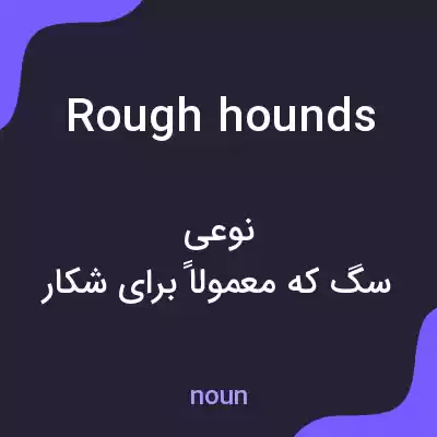 معنی rough hounds به فارسی معنی rough hounds به فارسی