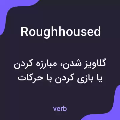 معنی roughhoused به فارسی معنی roughhoused به فارسی