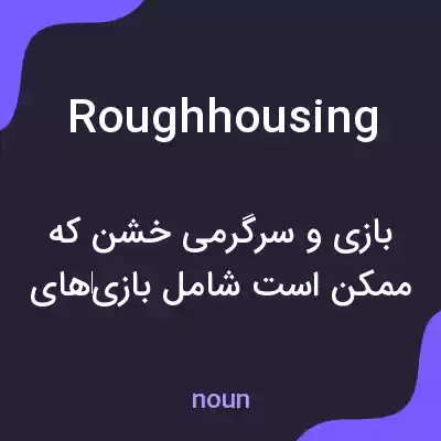 معنی roughhousing به فارسی معنی roughhousing به فارسی