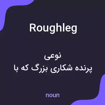 معنی roughleg به فارسی معنی roughleg به فارسی