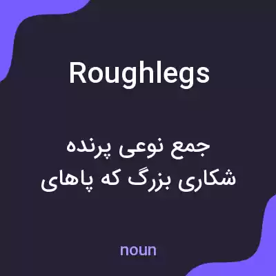 معنی roughlegs به فارسی معنی roughlegs به فارسی