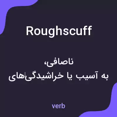 معنی roughscuff به فارسی معنی roughscuff به فارسی