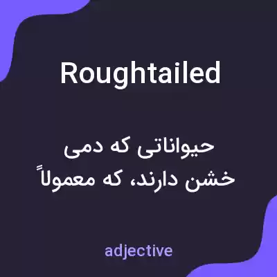 معنی roughtailed به فارسی معنی roughtailed به فارسی