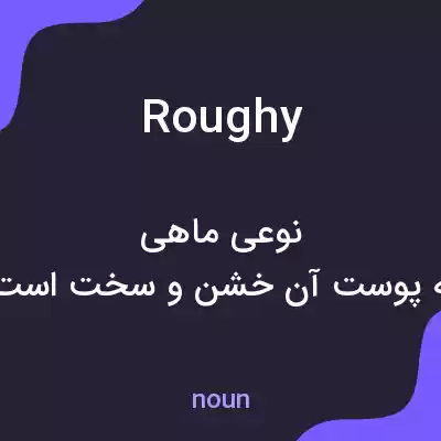 معنی roughy به فارسی معنی roughy به فارسی