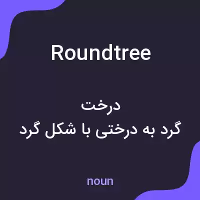 معنی roundtree به فارسی معنی roundtree به فارسی