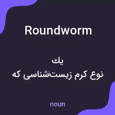 معنی roundworm به فارسی معنی roundworm به فارسی