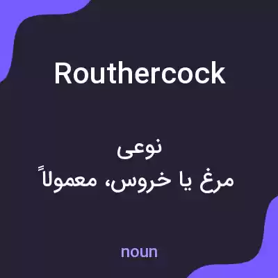 معنی routhercock به فارسی معنی routhercock به فارسی