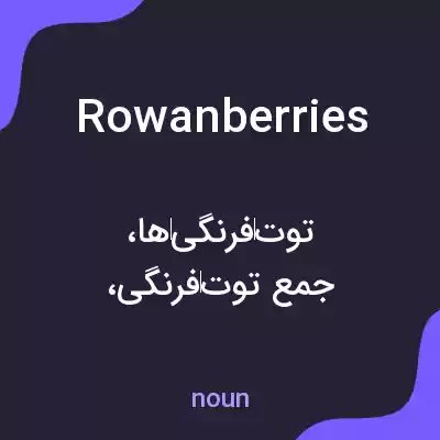 معنی rowanberries به فارسی معنی rowanberries به فارسی