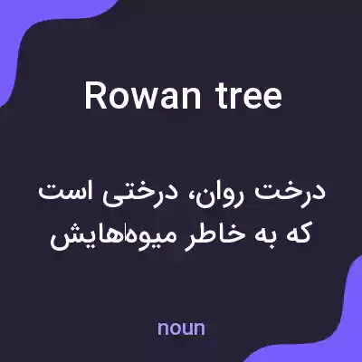 معنی rowan tree به فارسی معنی rowan tree به فارسی