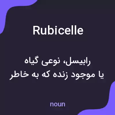معنی rubicelle به فارسی معنی rubicelle به فارسی