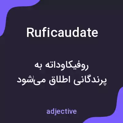 معنی ruficaudate به فارسی معنی ruficaudate به فارسی