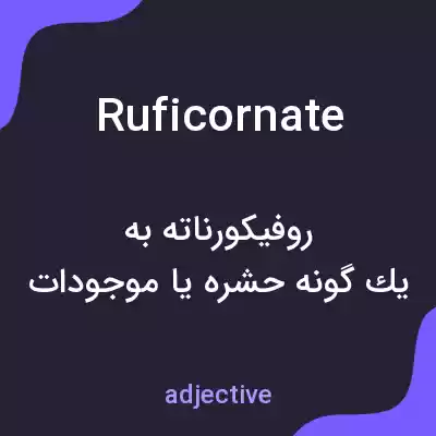 معنی ruficornate به فارسی