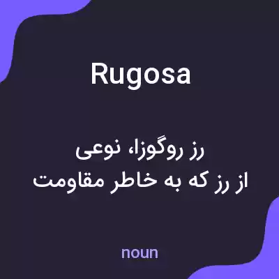 معنی rugosa به فارسی معنی rugosa به فارسی