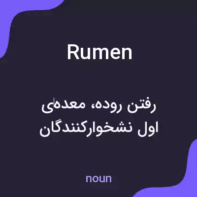 معنی rumen به فارسی معنی rumen به فارسی