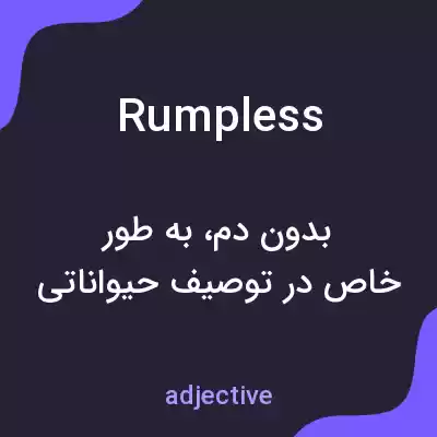 معنی rumpless به فارسی معنی rumpless به فارسی