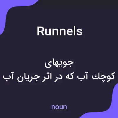 معنی runnels به فارسی معنی runnels به فارسی
