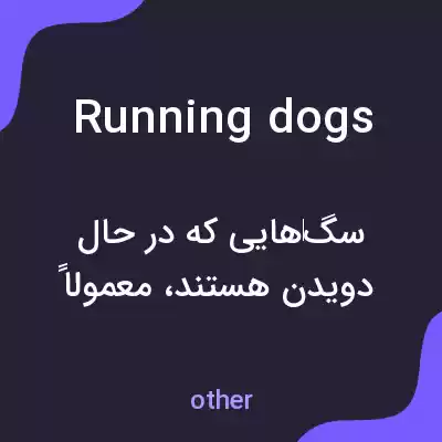 معنی running dogs به فارسی معنی running dogs به فارسی