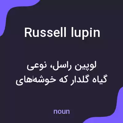 معنی russell lupin به فارسی معنی russell lupin به فارسی