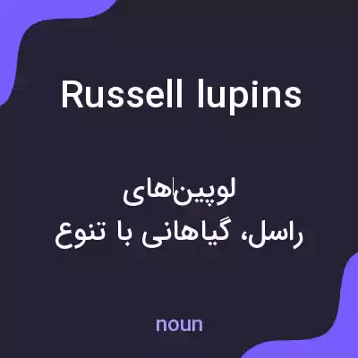 معنی russell lupins به فارسی معنی russell lupins به فارسی