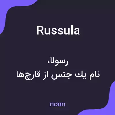 معنی russula به فارسی معنی russula به فارسی