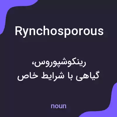 معنی rynchosporous به فارسی معنی rynchosporous به فارسی