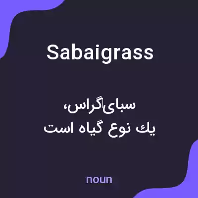معنی sabaigrass به فارسی معنی sabaigrass به فارسی
