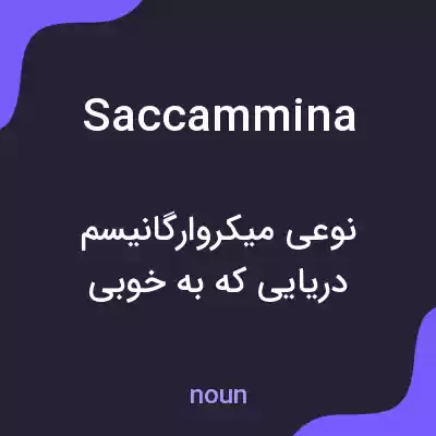 معنی saccammina به فارسی معنی saccammina به فارسی