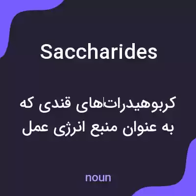 معنی saccharides به فارسی معنی saccharides به فارسی