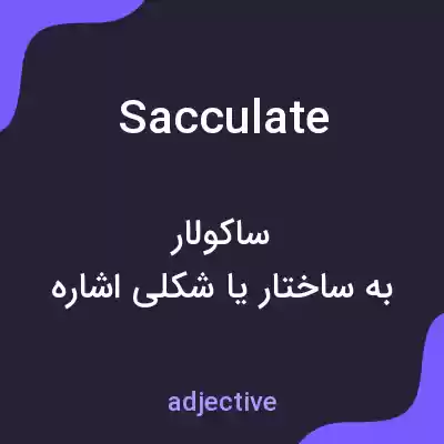 معنی sacculate به فارسی معنی sacculate به فارسی