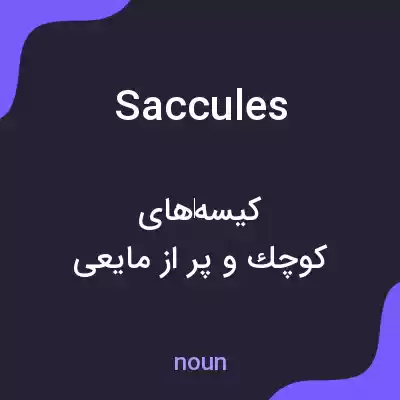 معنی saccules به فارسی معنی saccules به فارسی