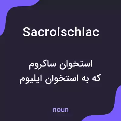 معنی sacroischiac به فارسی معنی sacroischiac به فارسی