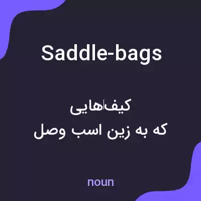 معنی saddle-bags به فارسی معنی saddle-bags به فارسی